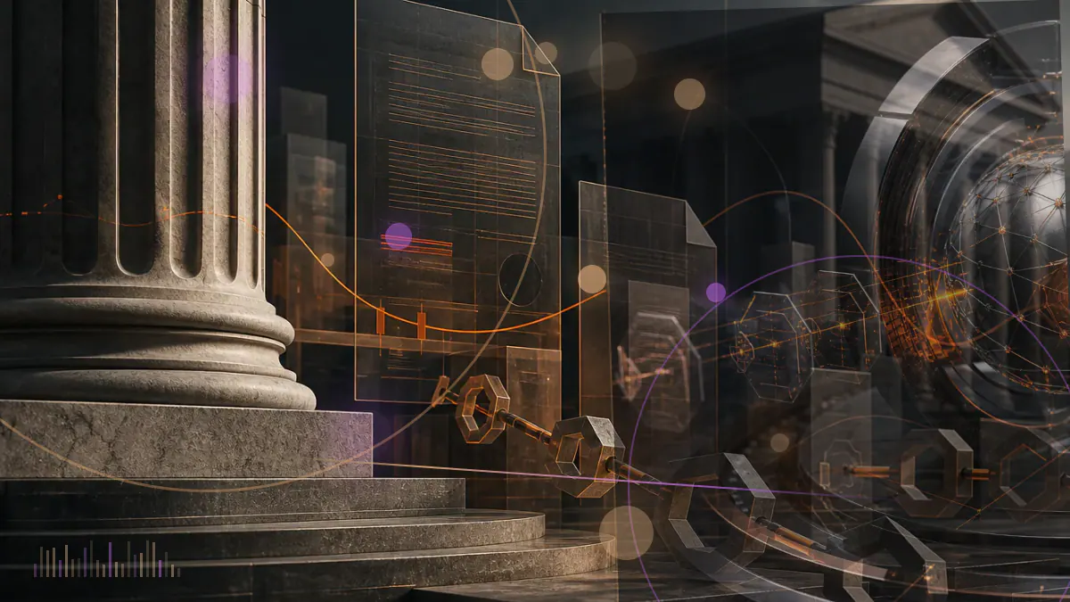Conceptual illustration of Ripple’s stablecoin infrastructure entering an OCC-supervised national trust bank framework