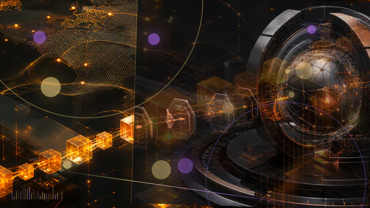 Conceptual illustration of a regulatory notice beside a digital-asset trading interface and secured cryptocurrency custody symbols