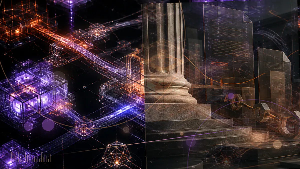 Conceptual illustration of bitcoin and ether entering a traditional retail brokerage interface