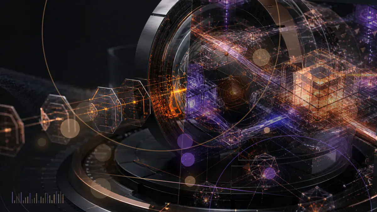 Conceptual illustration of a bitcoin symbol entering three regulated exchange pathways beneath an SEC approval document