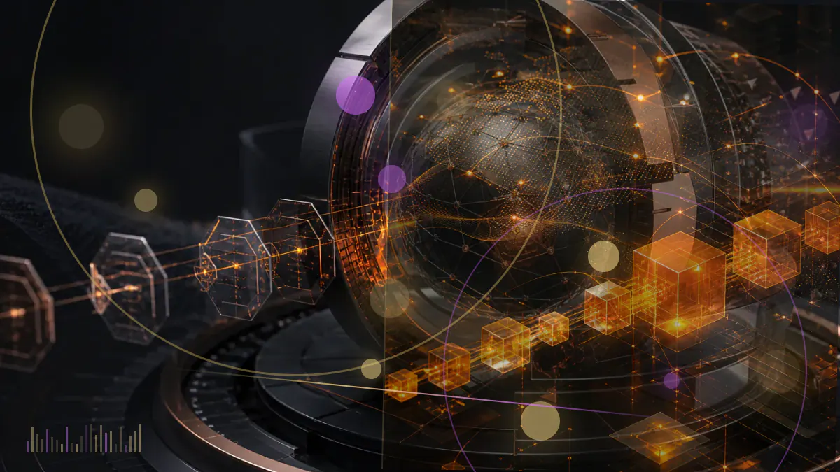 Conceptual cryptocurrency editorial illustration for SEC and CFTC leaders put crypto harmonization on a joint stage