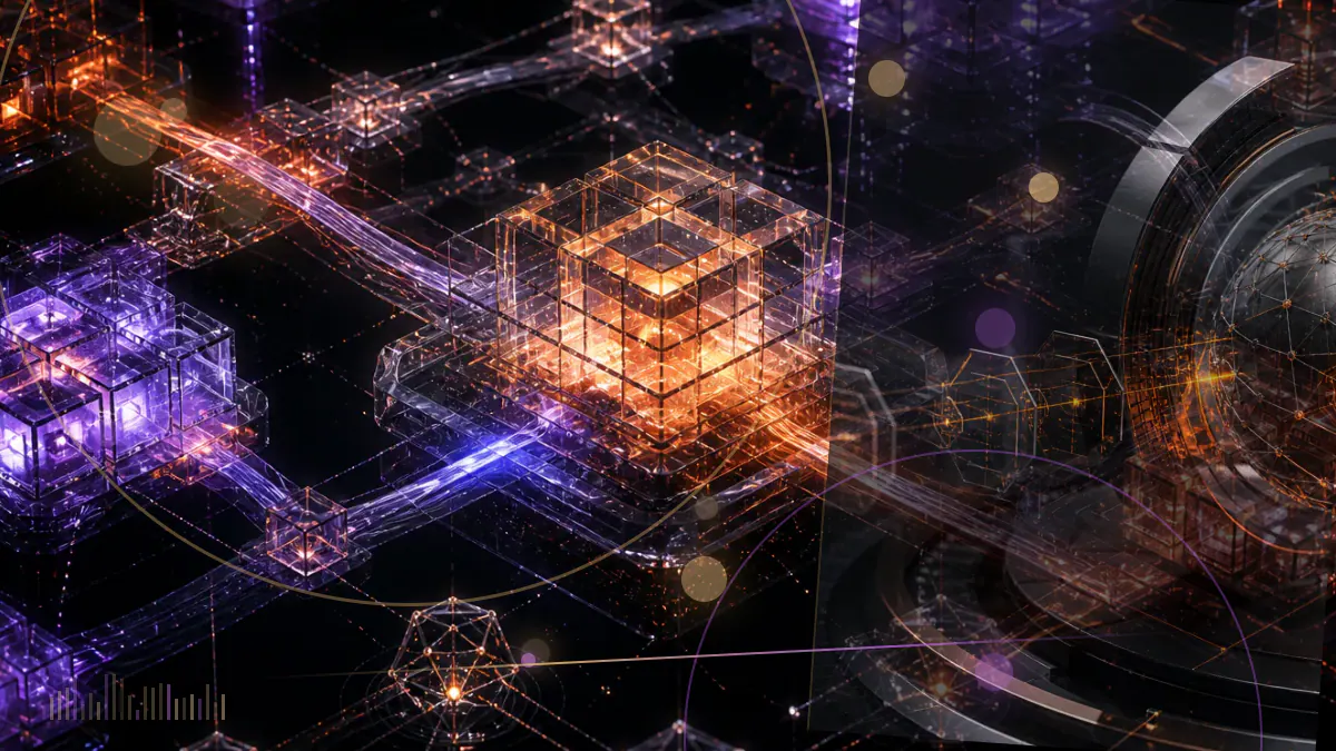 Conceptual illustration of confidential Coinbase listing data branching into token trades and parallel SEC and Justice Department case files