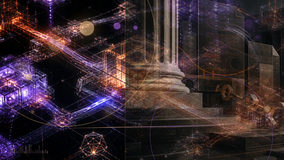 Conceptual cryptocurrency editorial illustration for SEC leaders outlined an incremental crypto innovation-exemption agenda