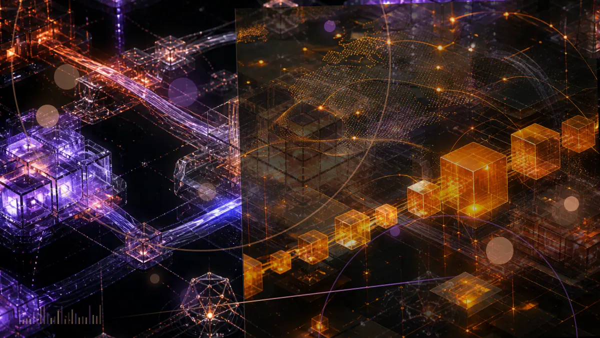 Conceptual illustration of digital assets entering a court-supervised restructuring process