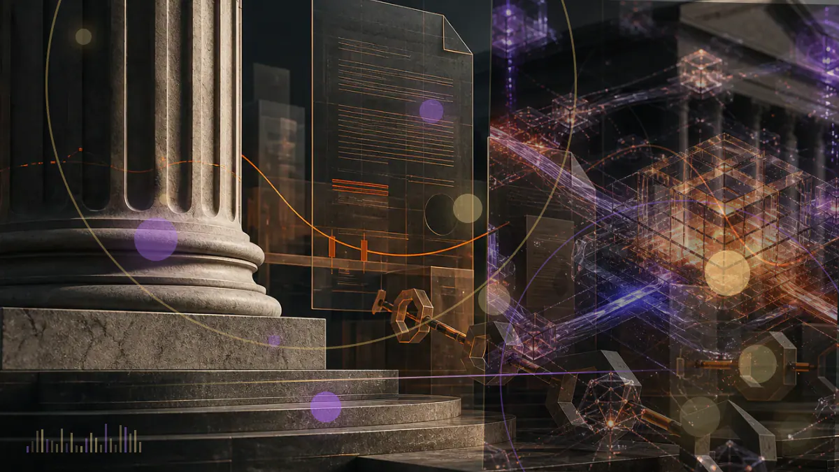 Conceptual illustration of a Solana lending protocol governance vote reversing control over a large digital-asset account