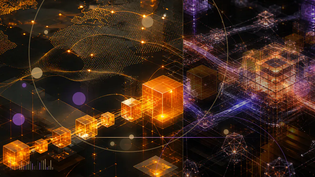 Conceptual illustration of South Korean bank identity records connecting verified customers to cryptocurrency exchange accounts