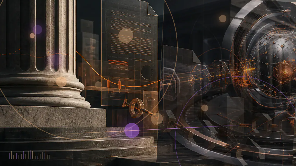 Conceptual illustration of bitcoin entering Square’s corporate balance-sheet ledger through an institutional trading desk