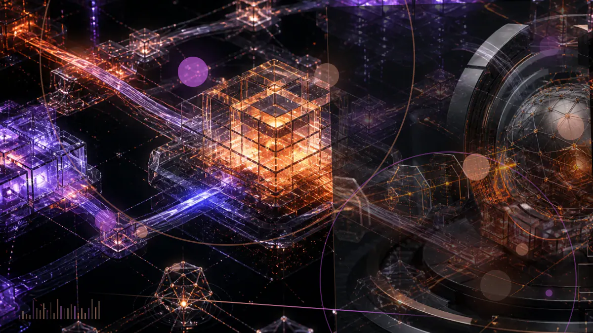 Conceptual illustration of an institutional foreign-exchange desk connecting to Bitcoin and Ether markets