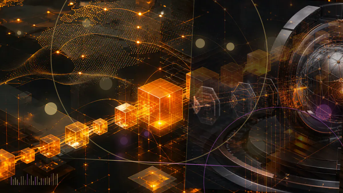Conceptual illustration of Soroban smart-contract code passing through validator-approved settings onto the Stellar mainnet