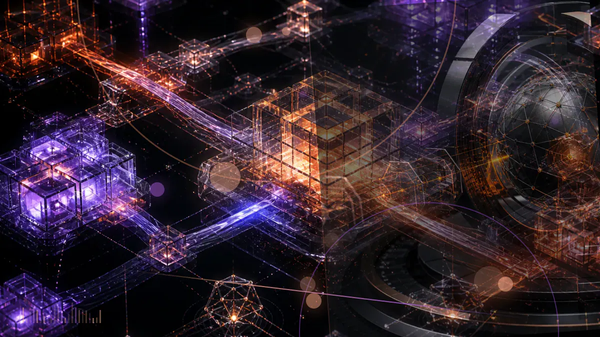 Conceptual illustration of a corporate treasury vault holding bitcoin symbols beside capital-market share certificates