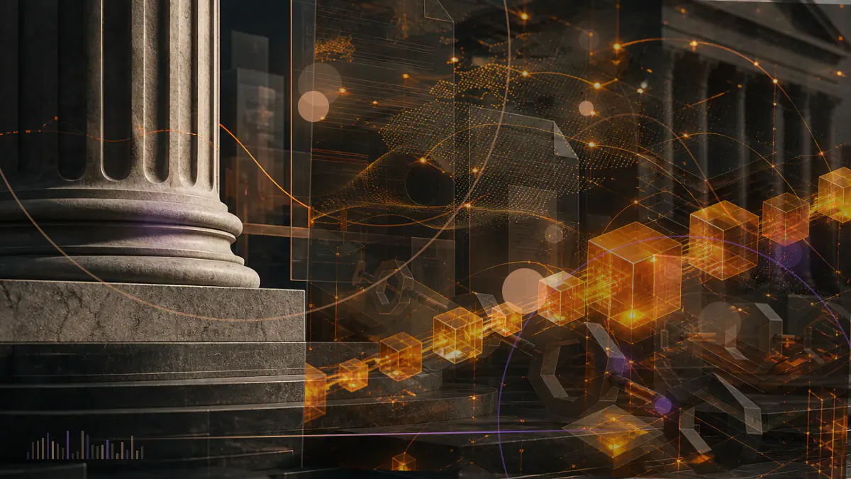 Conceptual illustration of Strategy common shares flowing into a three-billion-dollar reserve beside an unchanged bitcoin treasury