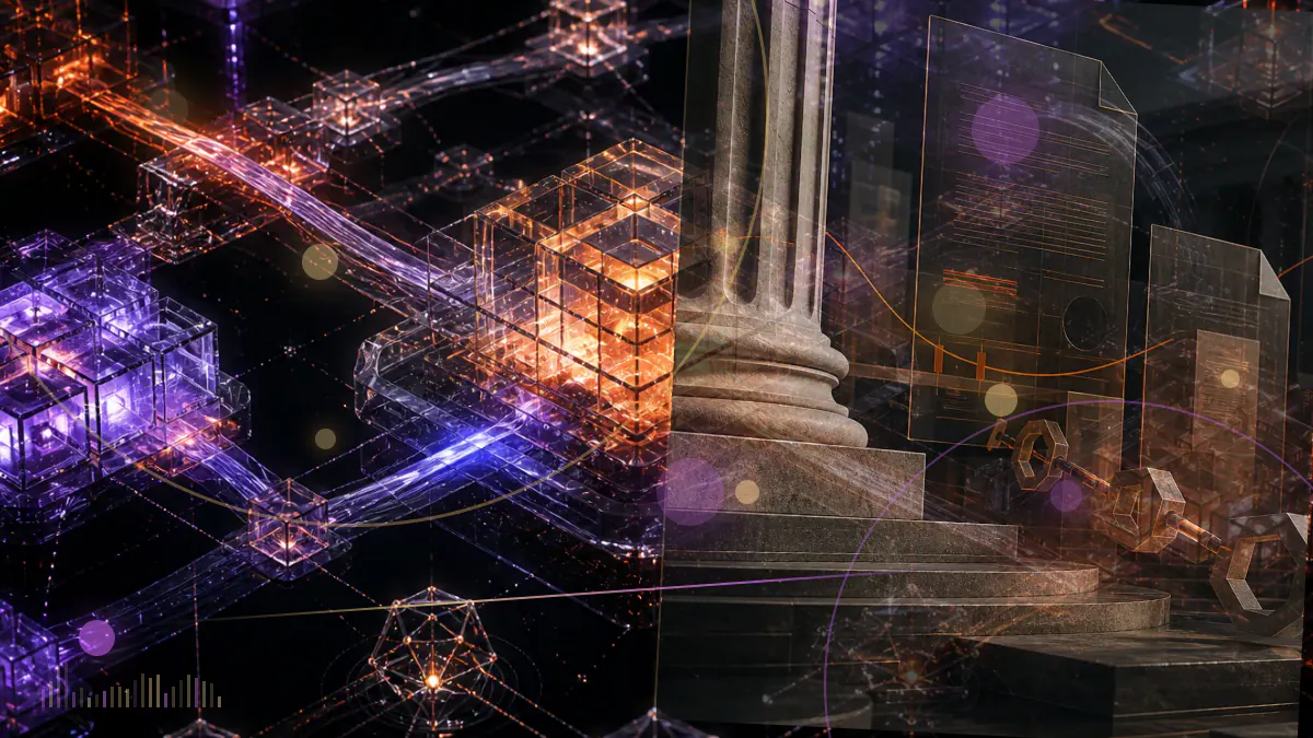Conceptual illustration of the SUI token rising through a $5.35 market-price threshold above the Sui blockchain network