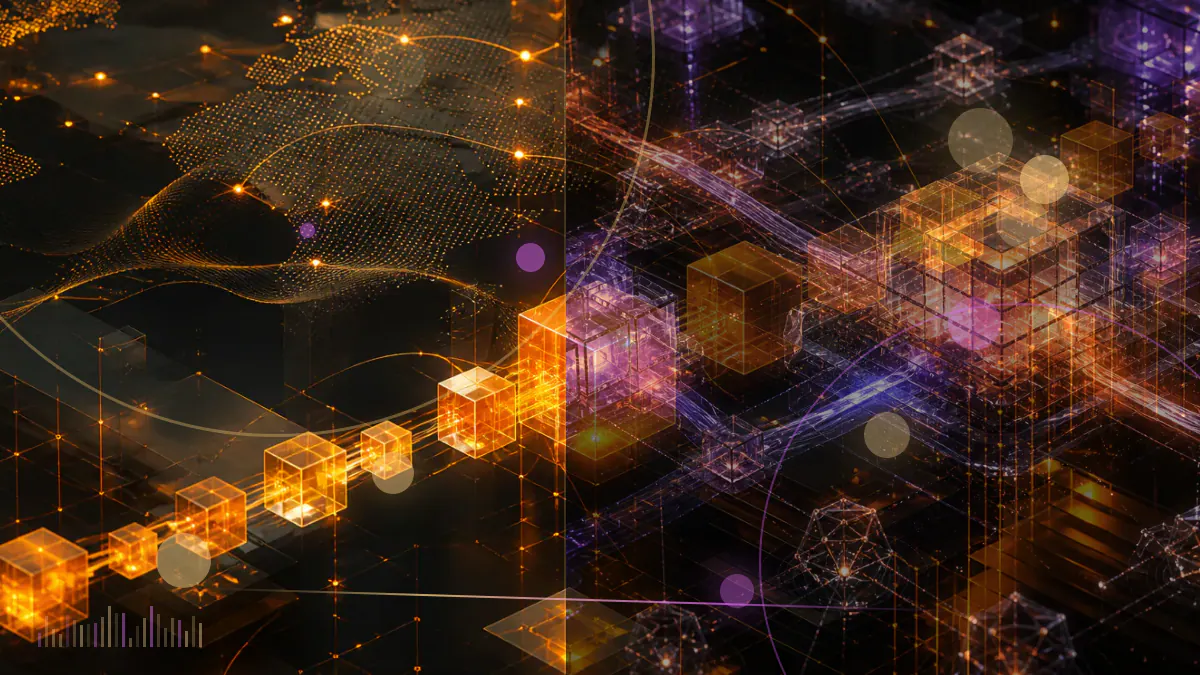 Conceptual illustration of interconnected transaction objects activating across the Sui blockchain network