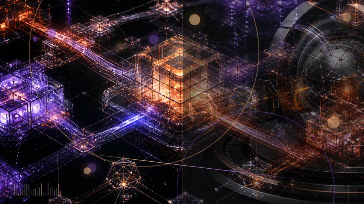 Conceptual illustration of liquidity tokens moving between interconnected Uniswap and SushiSwap protocol pools