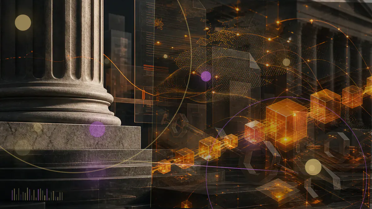 Conceptual illustration of a federal court order blocking Gram tokens from entering a public TON blockchain network