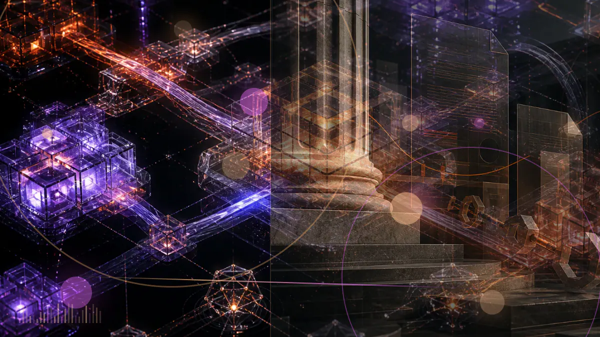 Conceptual cryptocurrency editorial illustration for Tether launched USA₮ for the U.S. stablecoin market