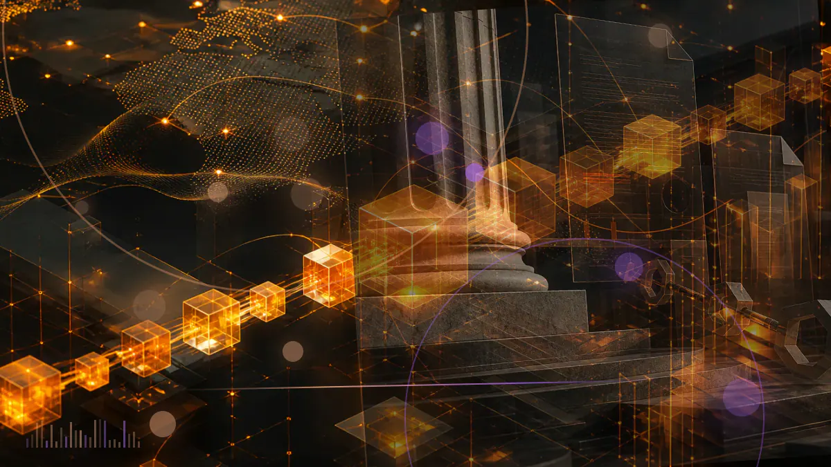 Conceptual illustration of a segmented cross-chain cryptocurrency vault entering an emergency halt after a cryptographic breach