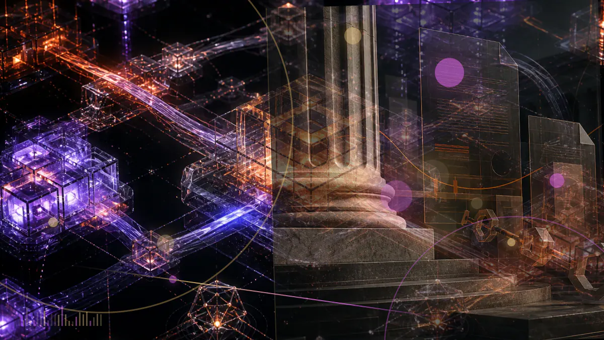 Conceptual illustration of bitcoin moving between a corporate treasury wallet and a digital-asset custodian without depicting a confirmed sale