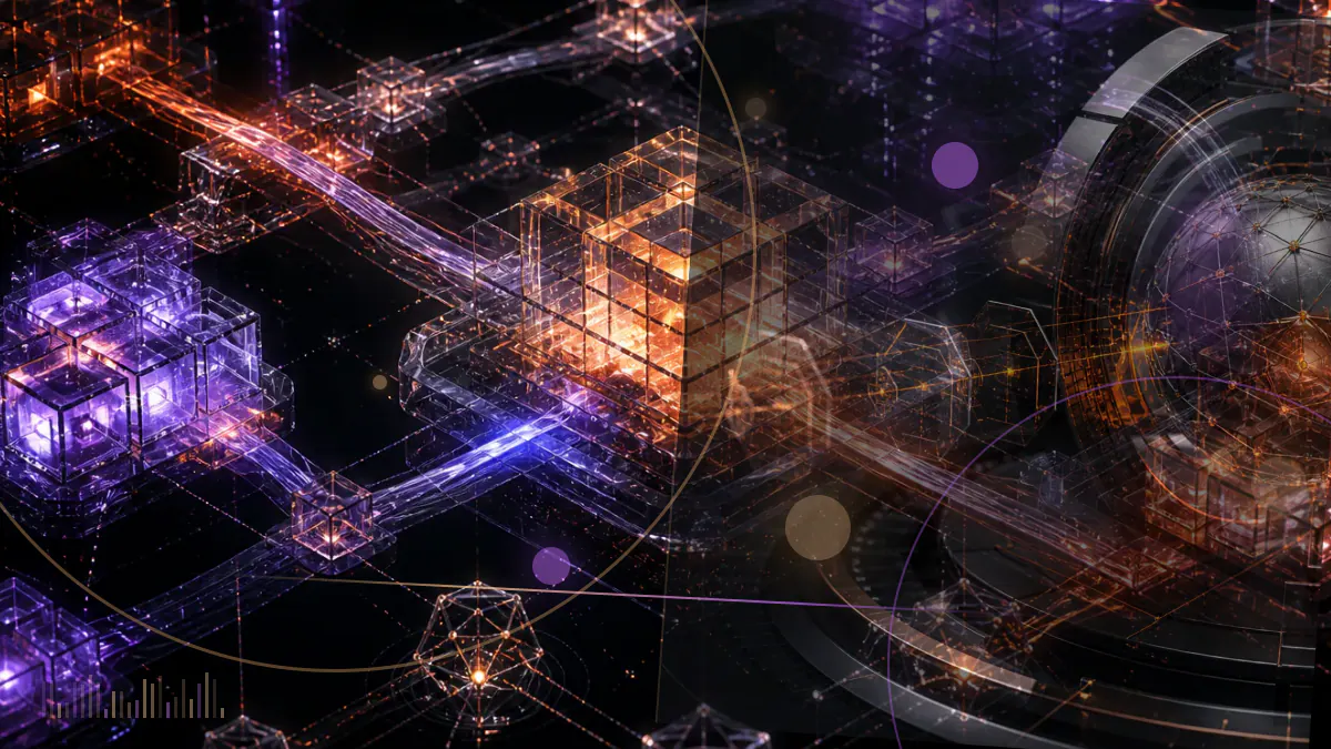 Conceptual illustration of a CRO token treasury structure separating into disconnected corporate and blockchain components