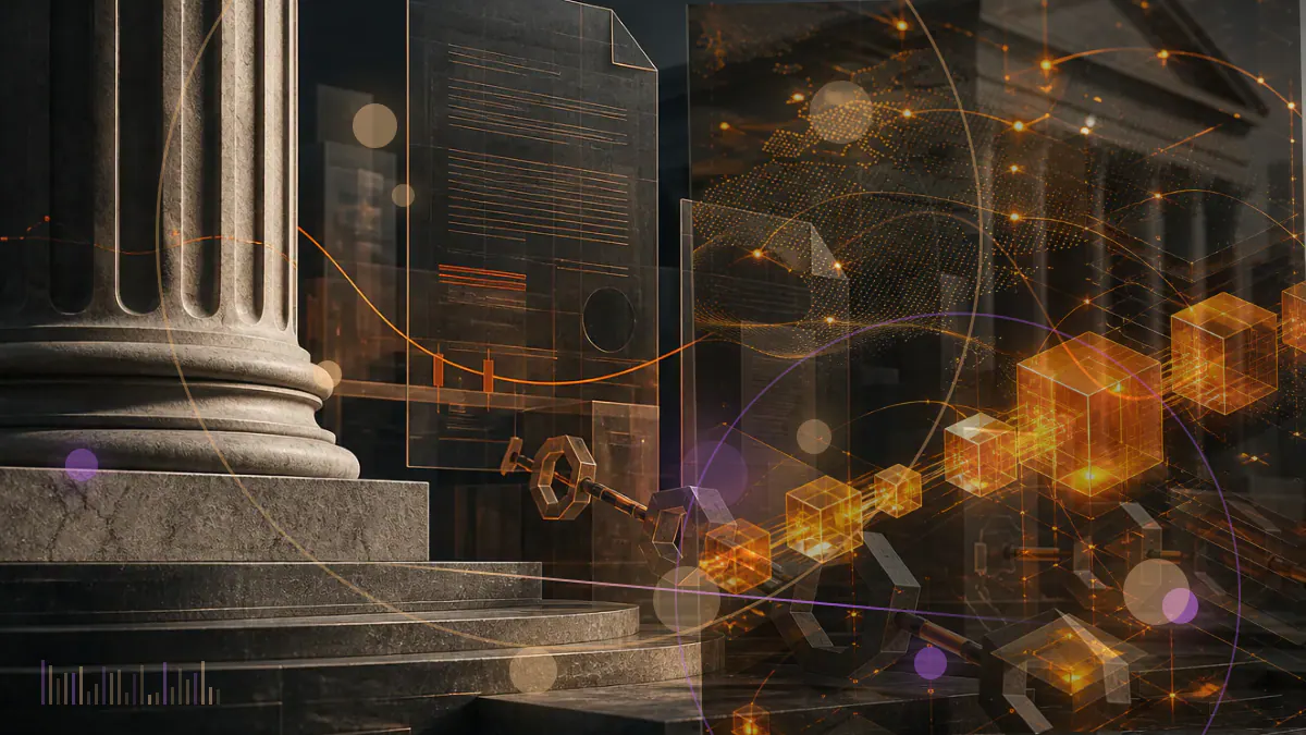 Conceptual illustration of a politically branded token entering a Solana trading network as market charts rise