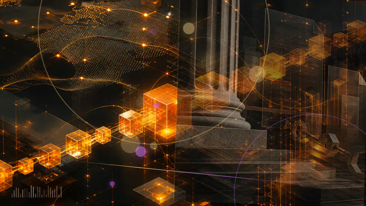 Conceptual illustration of cryptocurrency tokens separated from Turkish merchant payment rails by a regulatory barrier