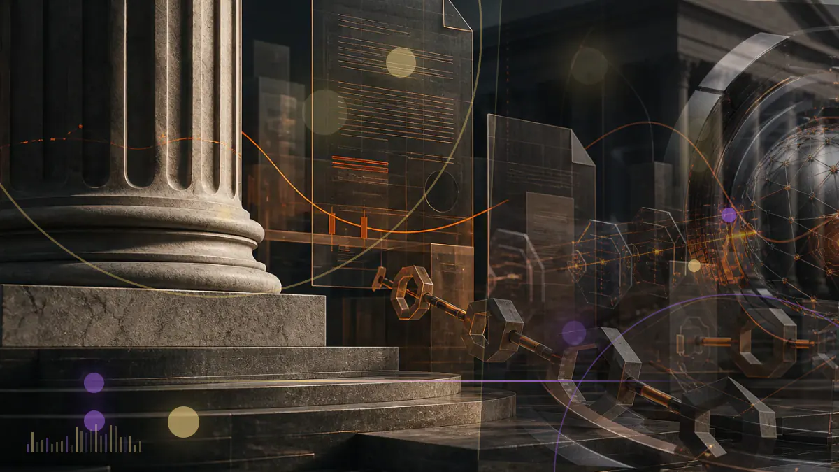 Conceptual illustration of an institutional money-market fund represented by tokens on Ethereum infrastructure