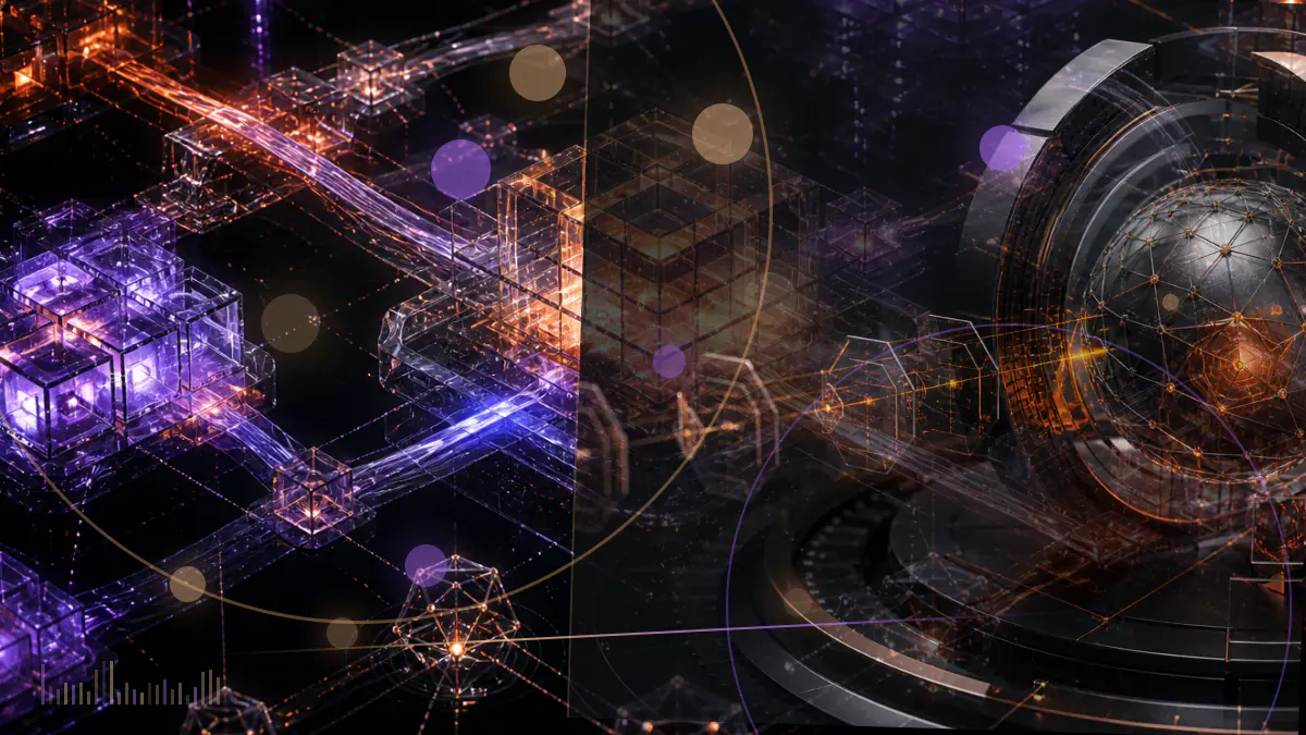 Conceptual illustration of a British regulatory ledger surrounding a digital-asset exchange network