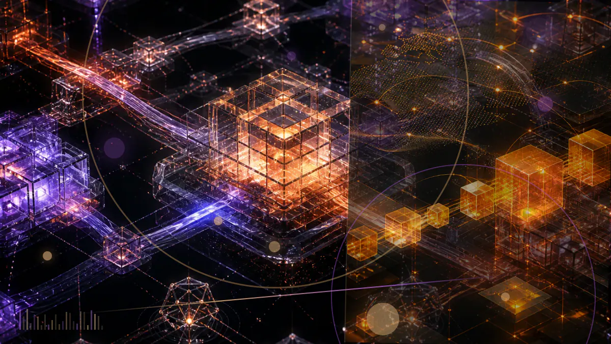 Conceptual illustration of a bank custody vault connected to bitcoin keys and institutional fund records
