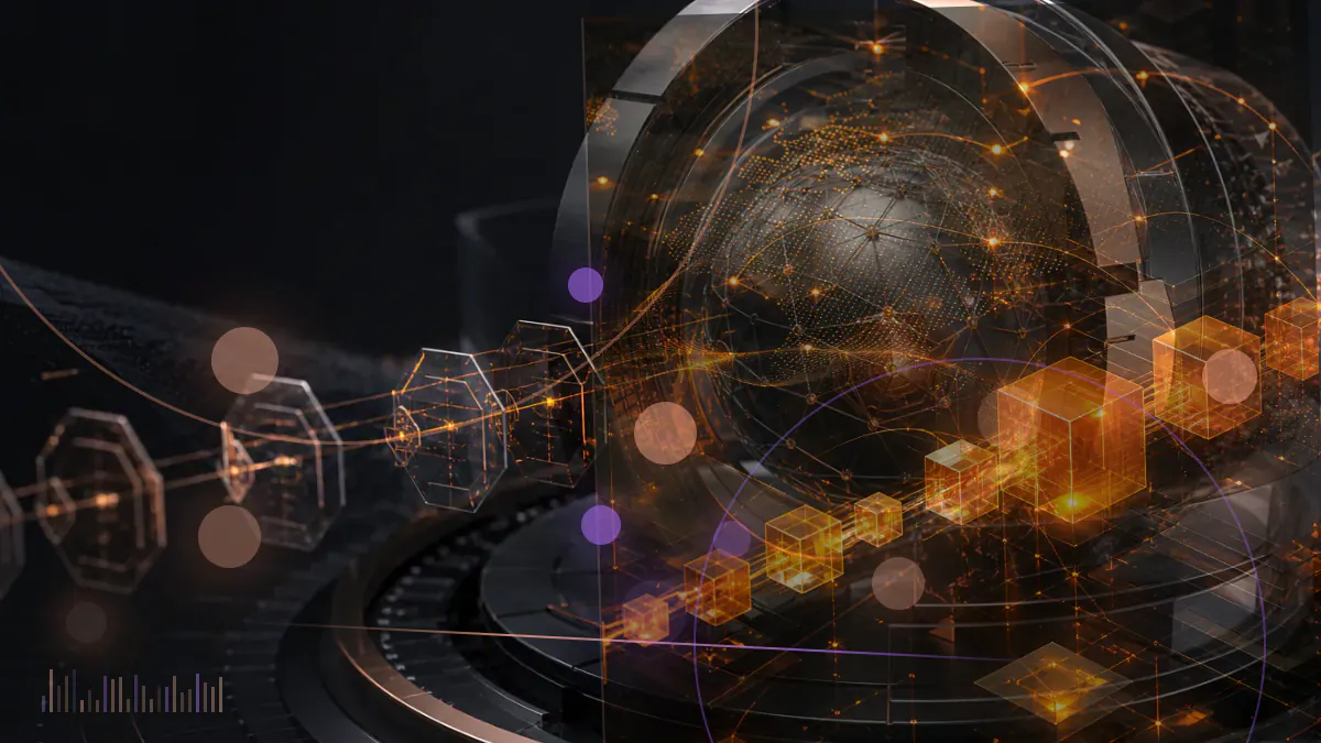 Conceptual illustration of cryptocurrency transaction paths being interrupted by coordinated international enforcement barriers
