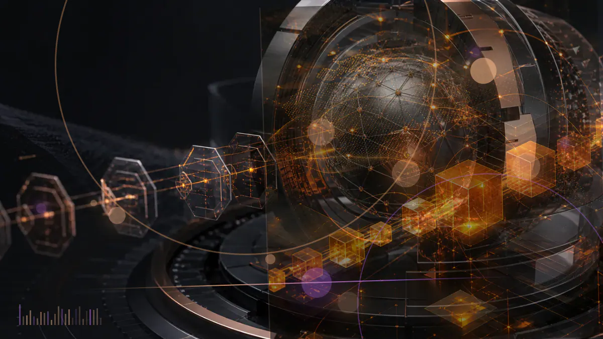 Conceptual illustration of an XRP token separated from an exchange trading screen by a regulatory barrier